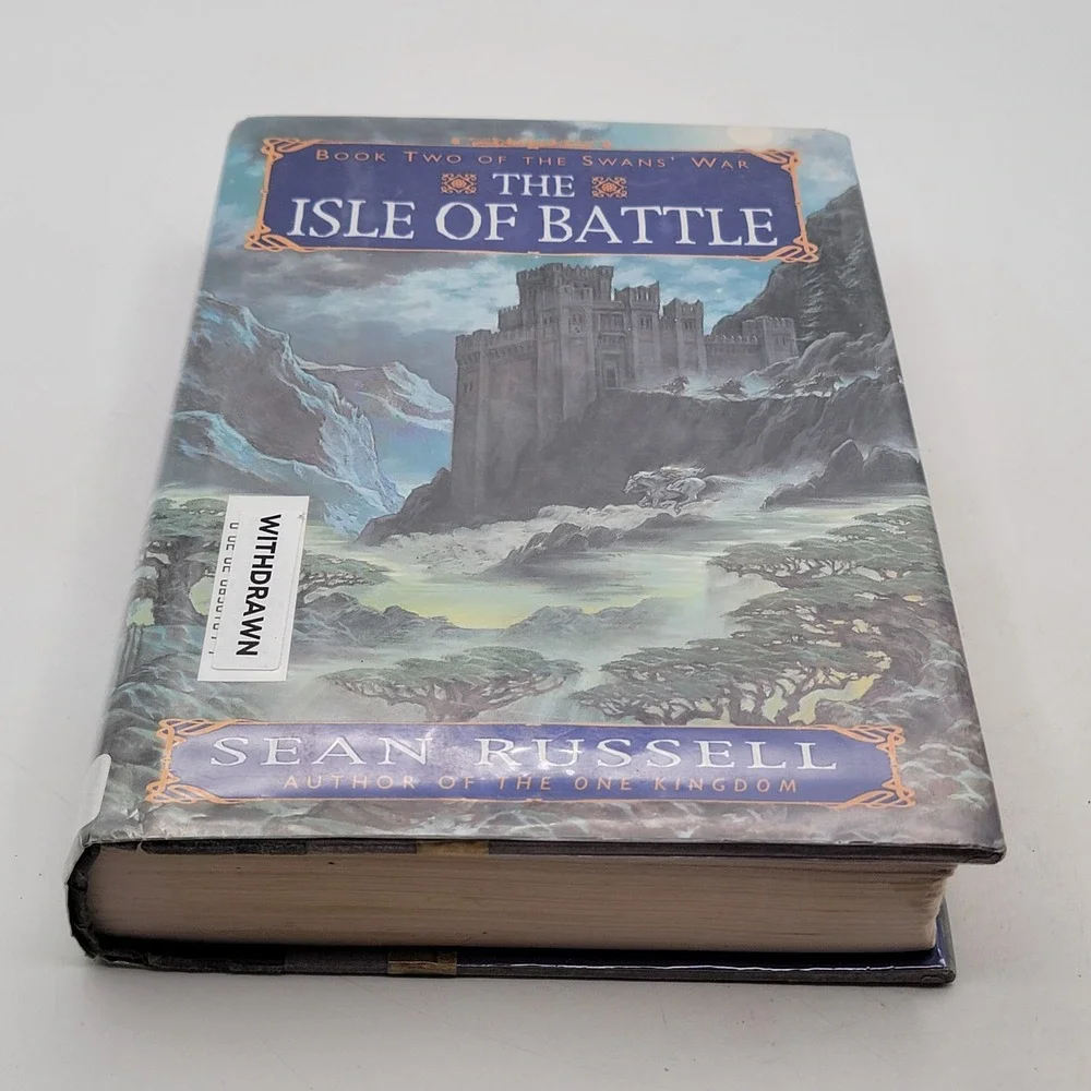 Sean Russell The Isle of Battle Hardcover First Edition Ex-Library Fair